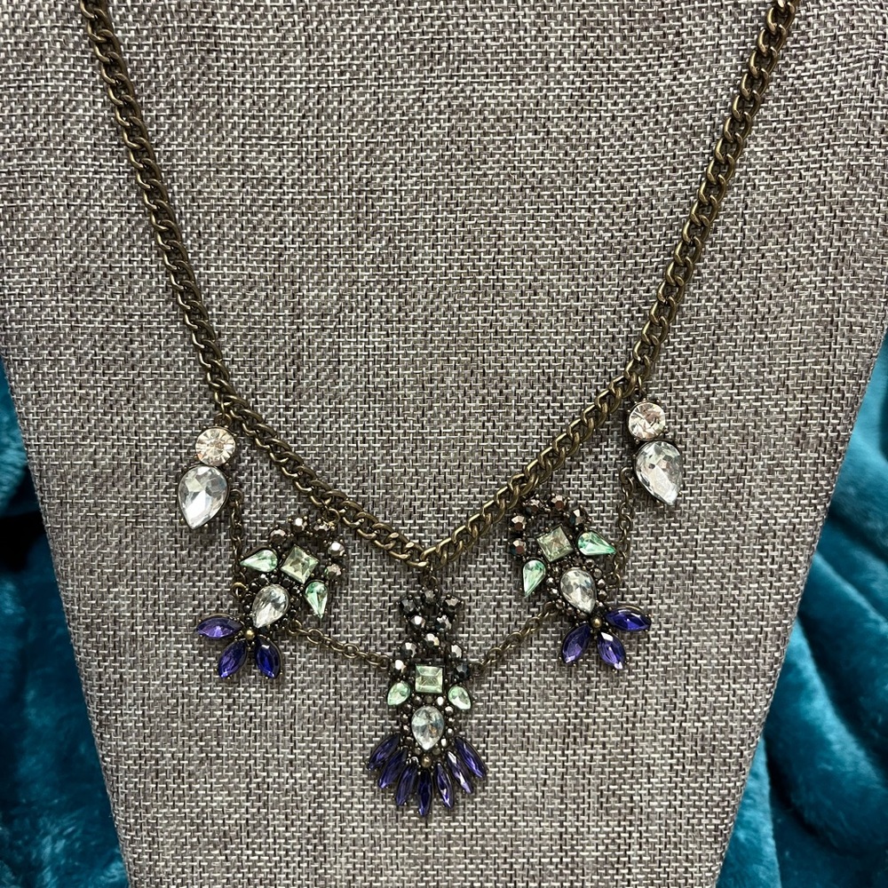 Brass Crystal Bub Fadhion Necklace